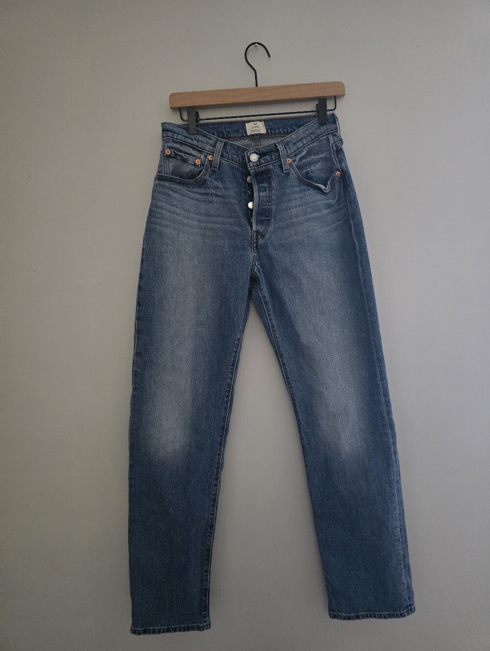Levi's Women’s 501 Curve Medium Blue Straight Jeans size 29x32